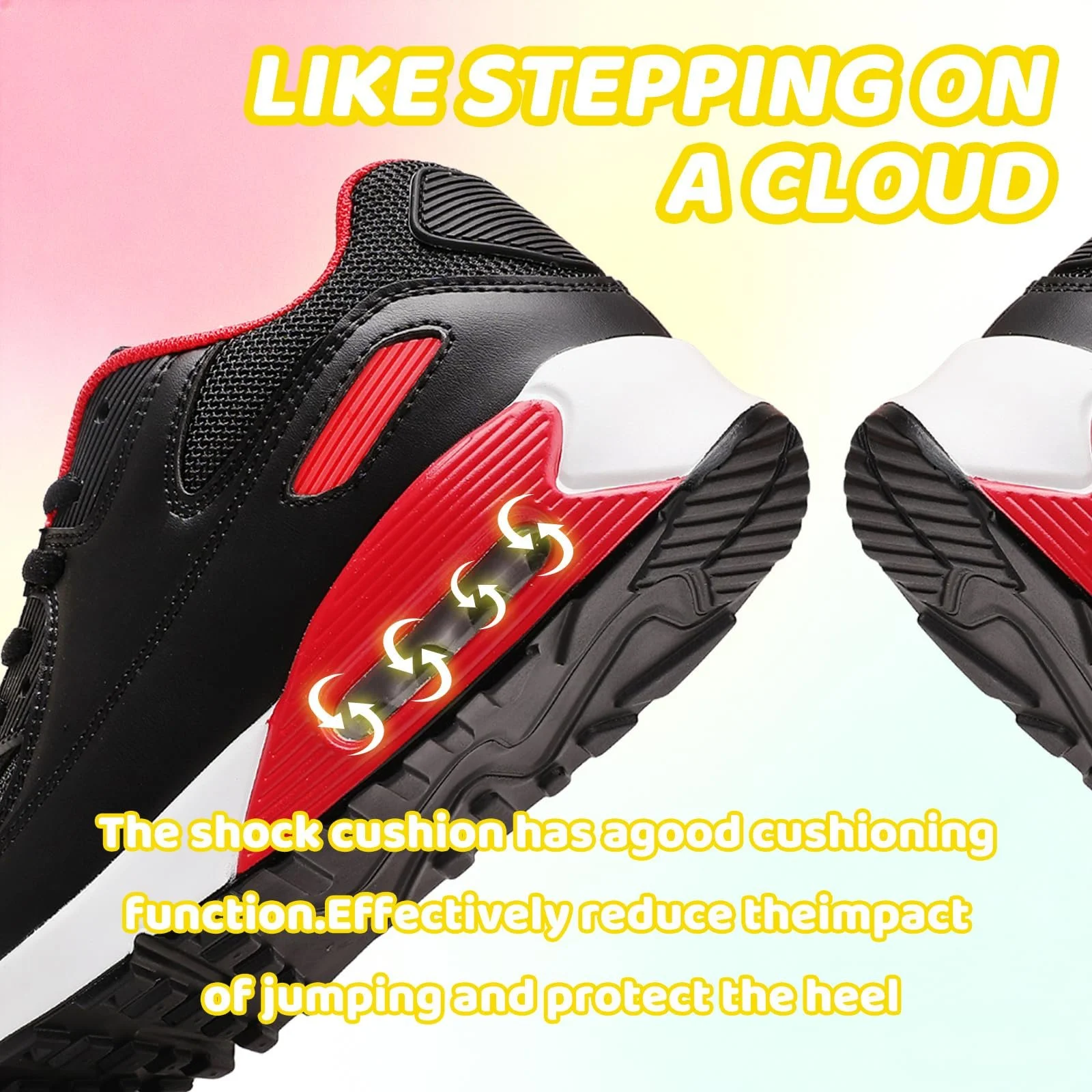 Детские Кроссовки для мальчиков и девочек, Дышащие Спортивные Кроссовки, Легкие Нескользящие Модные Кроссовки с Воздушной Подушкой, фото №3