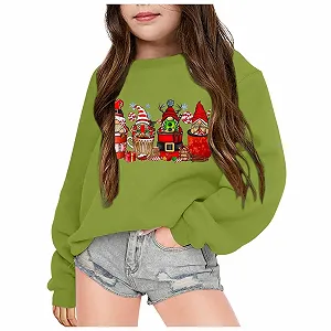 Уютная детская толстовка с рождественским гномом для праздничных событий как идея подарка для детей synthetic.ua - Фото 1