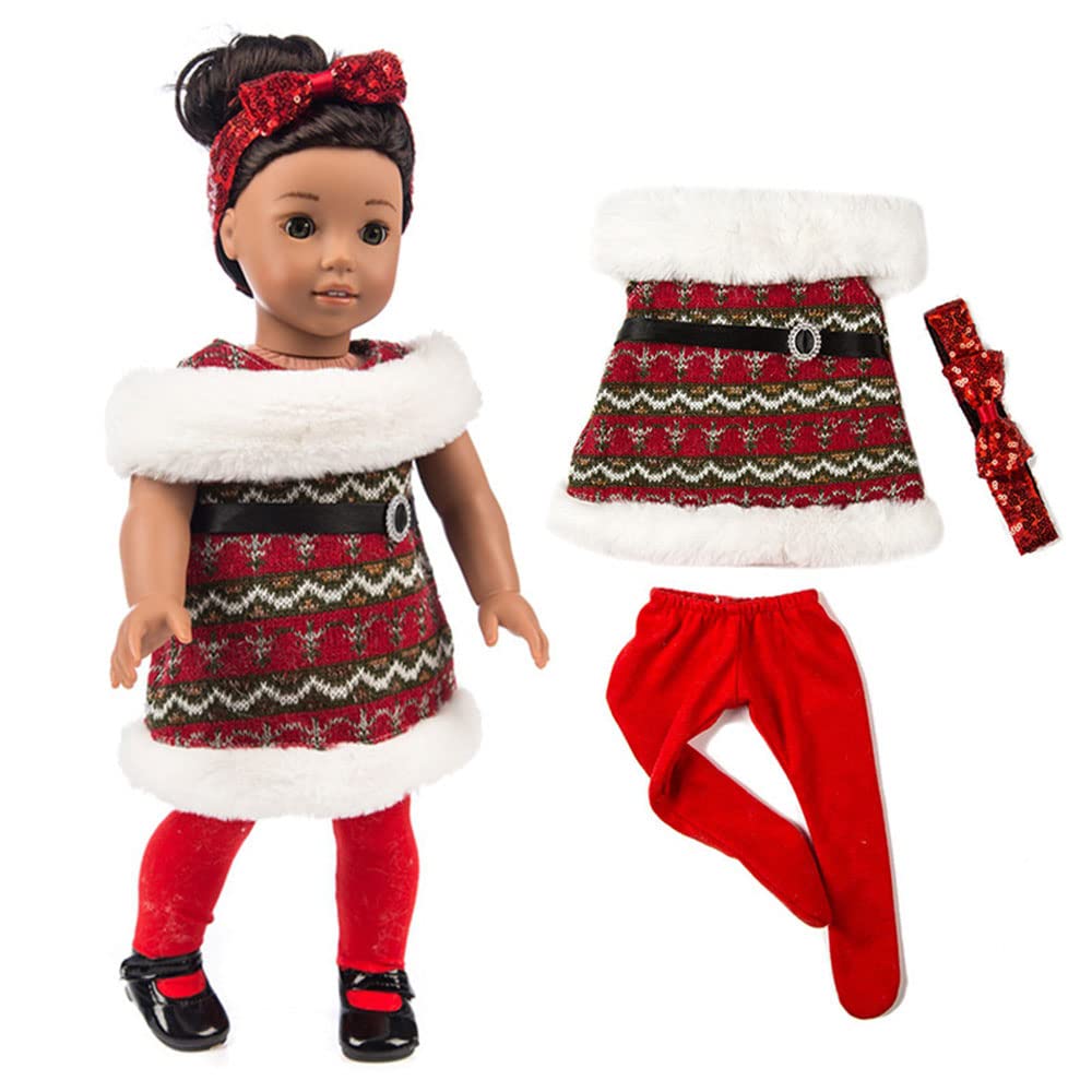 Одяг для ляльок GIVBRO 43 cm Winter Plush Dress Leggings Bowknot Costume Accessories #B, фото №2 Одяг для ляльок GIVBRO 43 cm Winter Plush Dress Leggings Bowknot Costume Accessories #B, фото №2