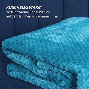Покривало Bestlivings Cuddly Flannel 150 x 200 см (Petrol) Пухнаста - Фото 1