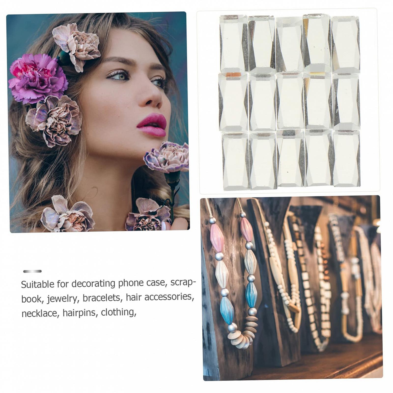 Стразы Плоские NUOBESTY 1200 шт. Белый Цвет, фото №5