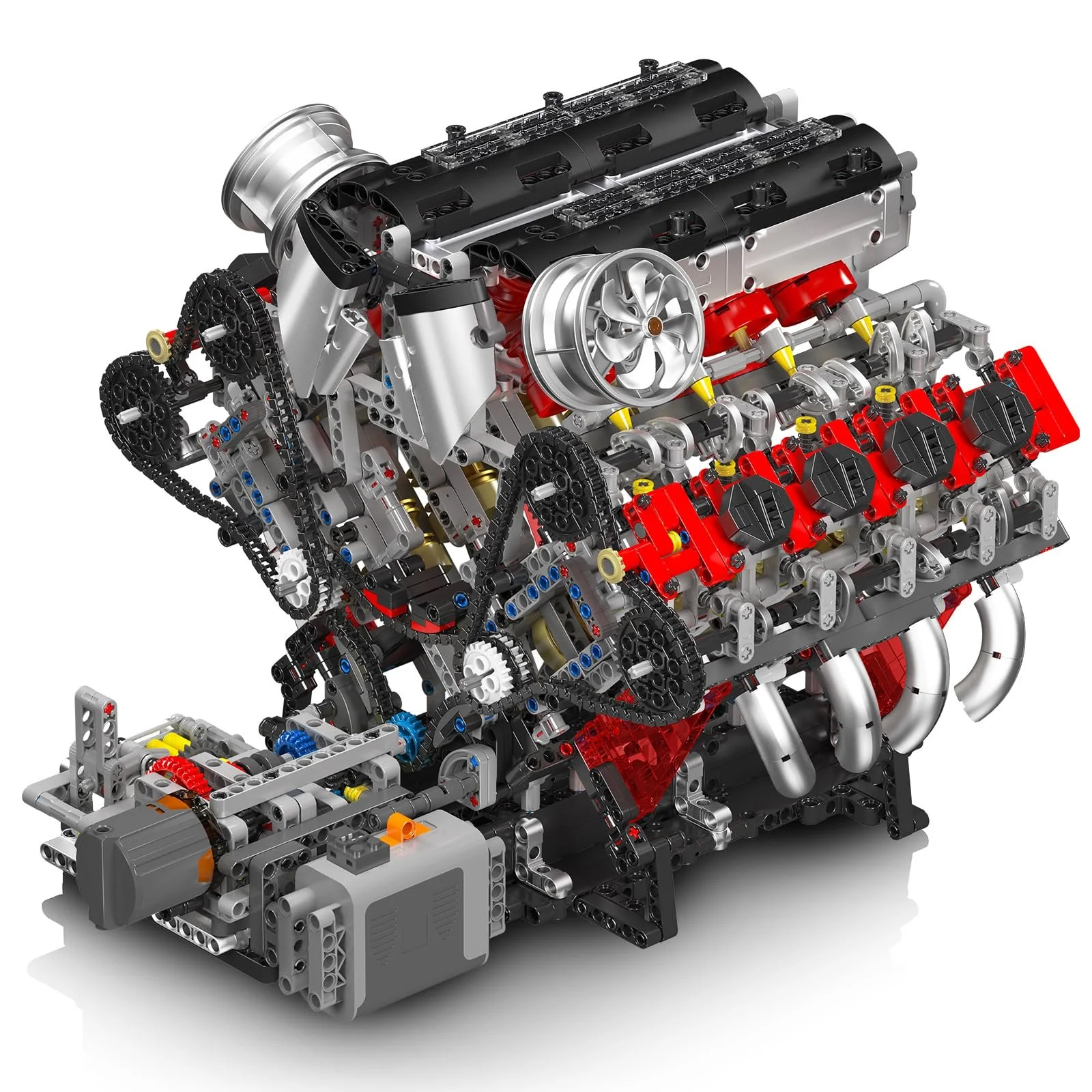 Конструктор Mould King Technic Двигатель F488 V8 10130 2718 деталей, фото №4