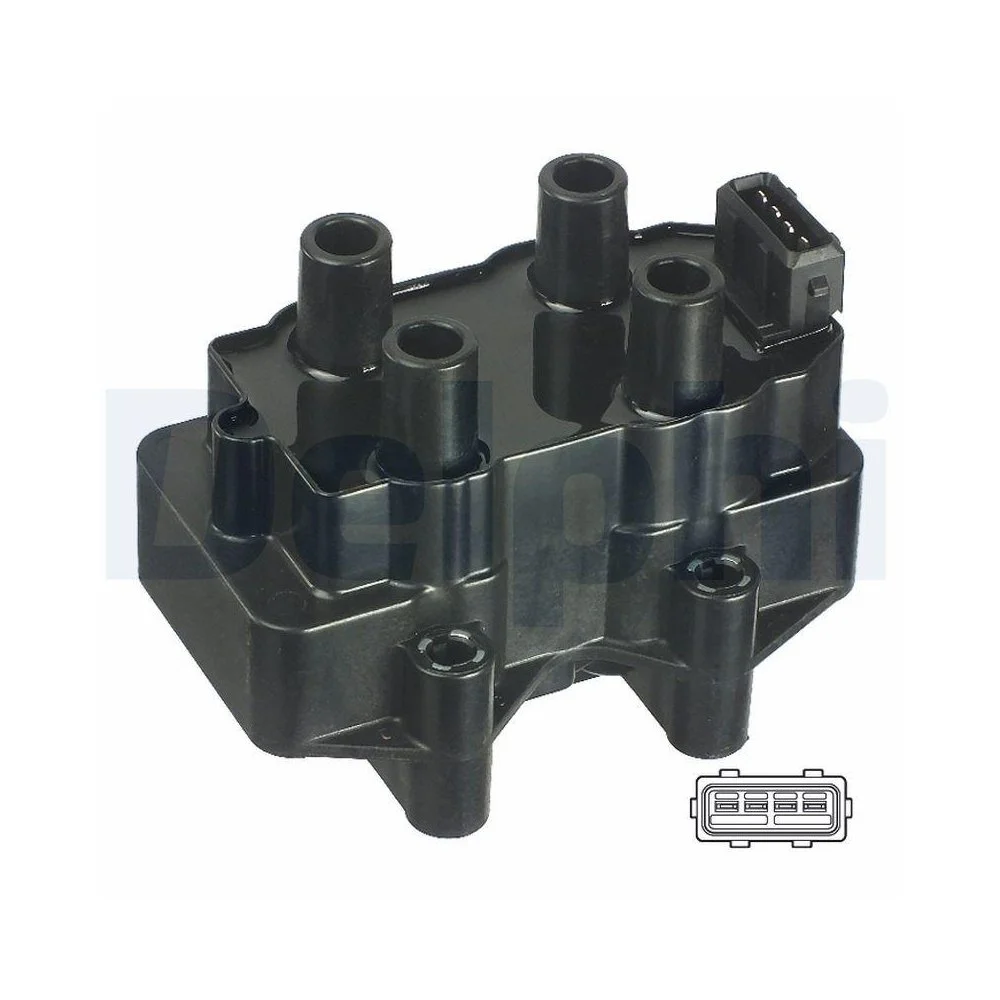 Котушка запалювання DELPHI GN10488-12B1 для CITROËN FIAT LANCIA PEUGEOT HITACHI, фото №1 Котушка запалювання DELPHI GN10488-12B1 для CITROËN FIAT LANCIA PEUGEOT HITACHI, фото №1