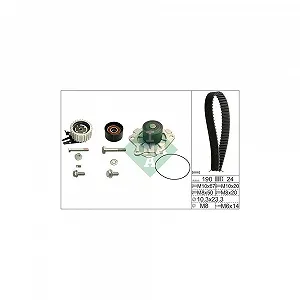 Водяной насос и комплект ремня ГРМ Schaeffler INA 530 0624 30 для ALFA ROMEO FIAT OPEL - Фото 1