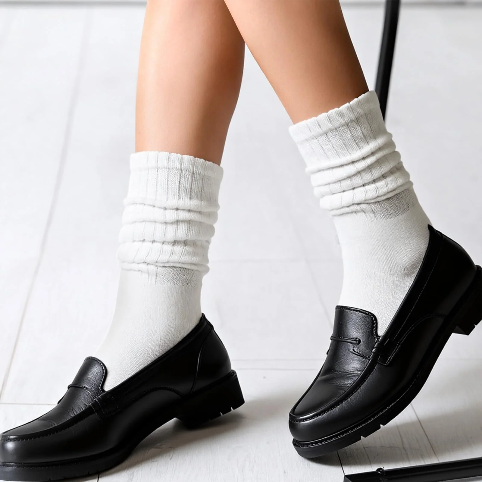 Бавовняні шкарпетки до середини ікри, шкарпетки-гумки, 2 пари, фото №6