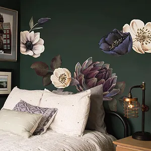 Наліпка Neukids Eden Plants Vintage Flowers Тканинна Велика Півонії Самоклейна - Фото 1