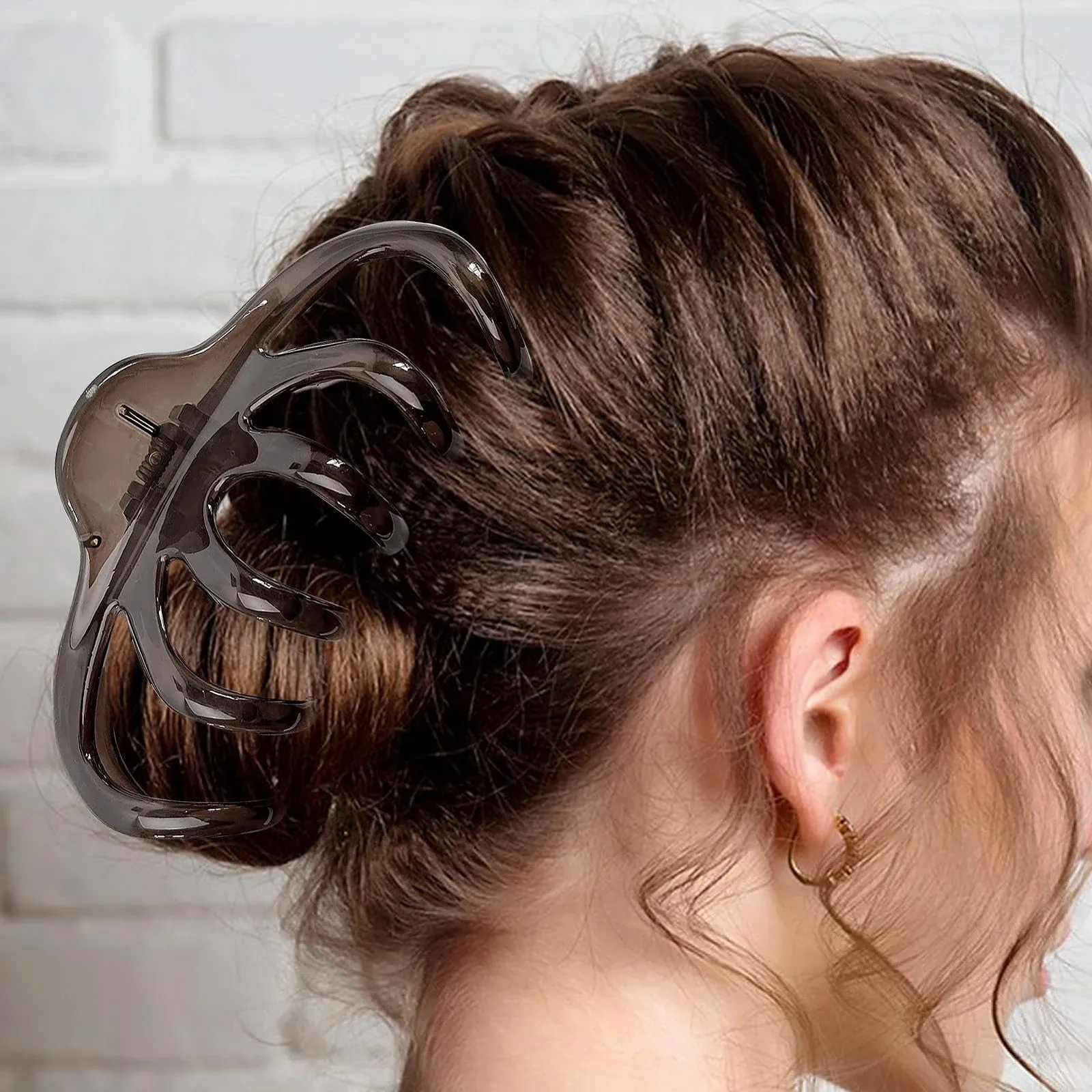 Заколка для волос Осьминог - Нескользящая большая заколка | Сильный зажим для создания прически, модный стиль, прочный держатель, заколка для длинных волос, фото №2 Заколка для волос Осьминог - Нескользящая большая заколка | Сильный зажим для создания прически, модный стиль, прочный держатель, заколка для длинных волос, фото №2