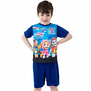 Піжама Paw Patrol Skye Marshall and Chase з короткими рукавами для хлопчиків - Фото 1