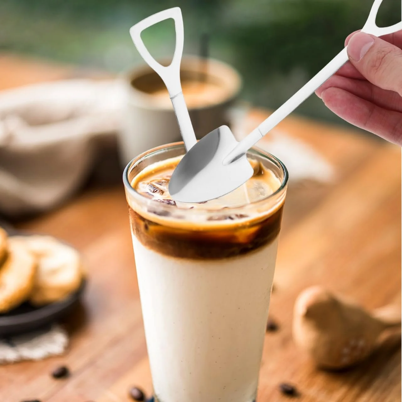 Ложка для морозива з довгою ручкою, 4 шт, фото №6