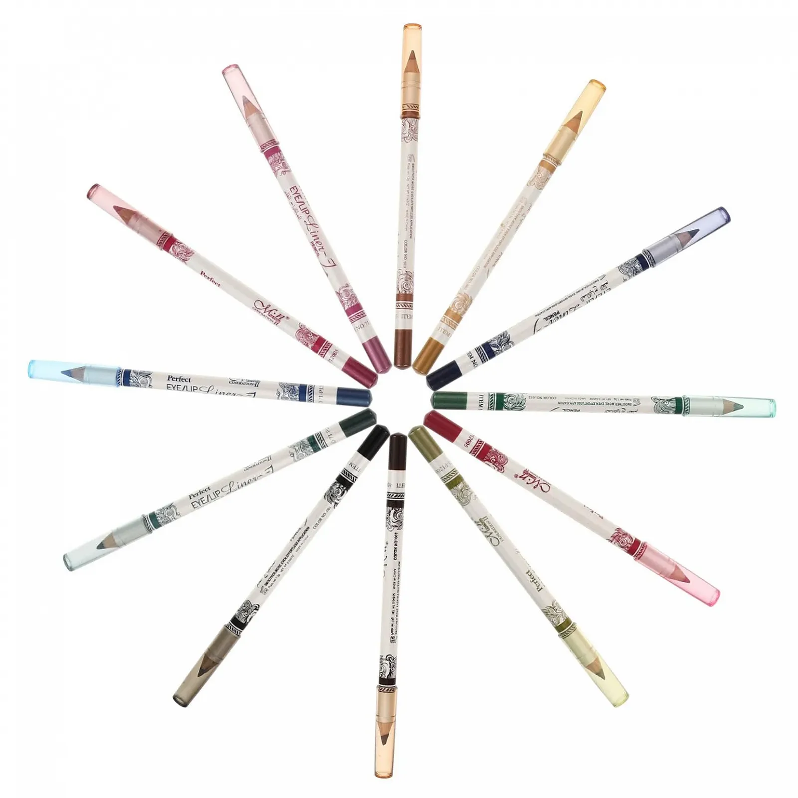 Олівець Mikinona 12 кольорів для очей, блискучий, фото №6