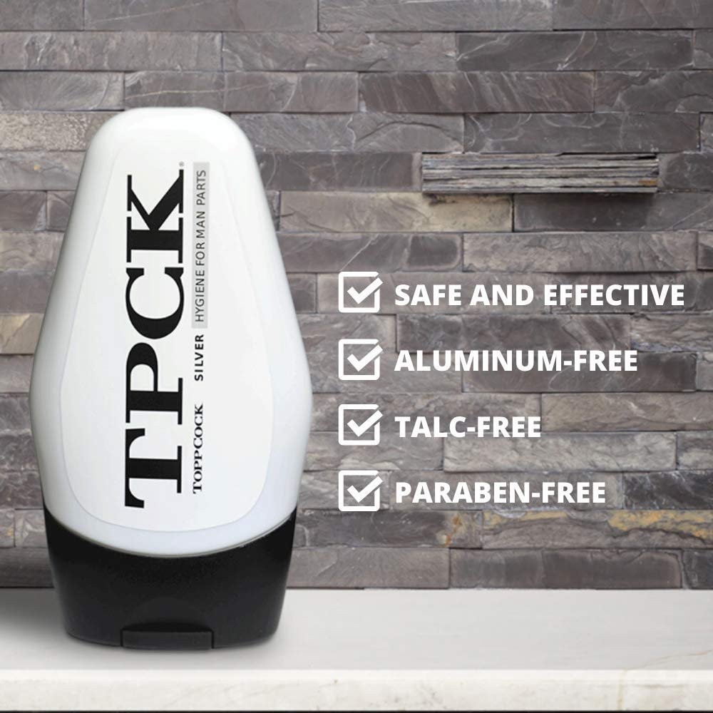 Гель для гігієни чоловічий TPCK ToppCock Silver зволожуючий 90 мл (2 шт. в упаковці), фото №2