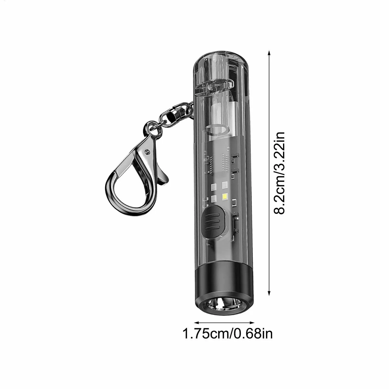 Брелок-фонарик, Несколько режимов освещения, Перезаряжаемый карманный фонарик, Тонкий портативный брелок-фонарик, Ручной фонарик для кемпинга, Брелок-фонарик для походов, Велосипедный брелок-фонарик, фото №2