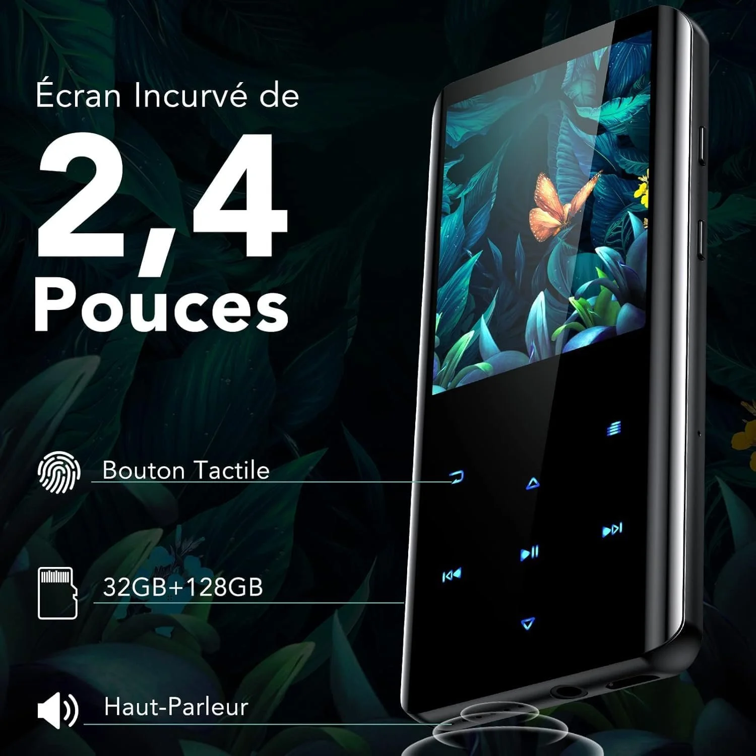 MP3-плеєр AGPTEK A19X 32Gb Bluetooth Чорний, фото №4