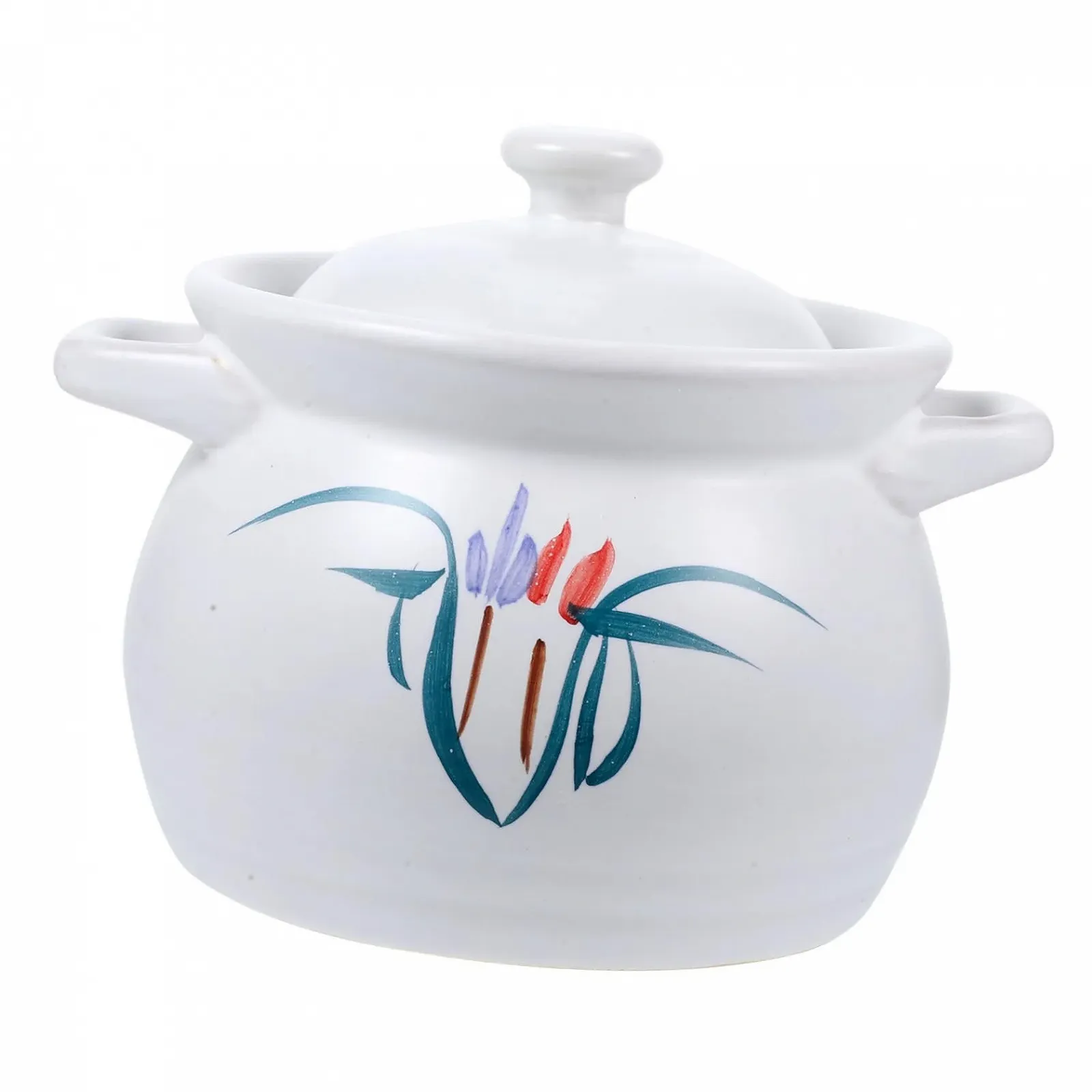 Кастрюля для супа GALPADA керамическая термостойкая с крышкой, фото №1