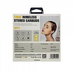 Bluetooth навушники Aspor A615 3rd generation білий synthetic.ua - Фото 1