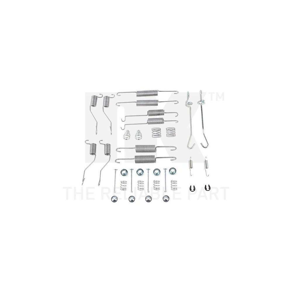 Комплект аксессуаров, тормозные колодки NK 79321000 MAZDA задний мост, фото №1