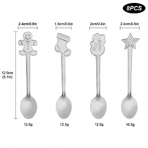 Набір з 8 кавових ложок Christmas Spoon Set synthetic.ua - Фото 1