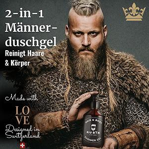 Гель для душу та шампунь 2-в-1 Rubin for Men Gentle 150 мл без сульфатів та парабенів веганський synthetic.ua - Фото 1