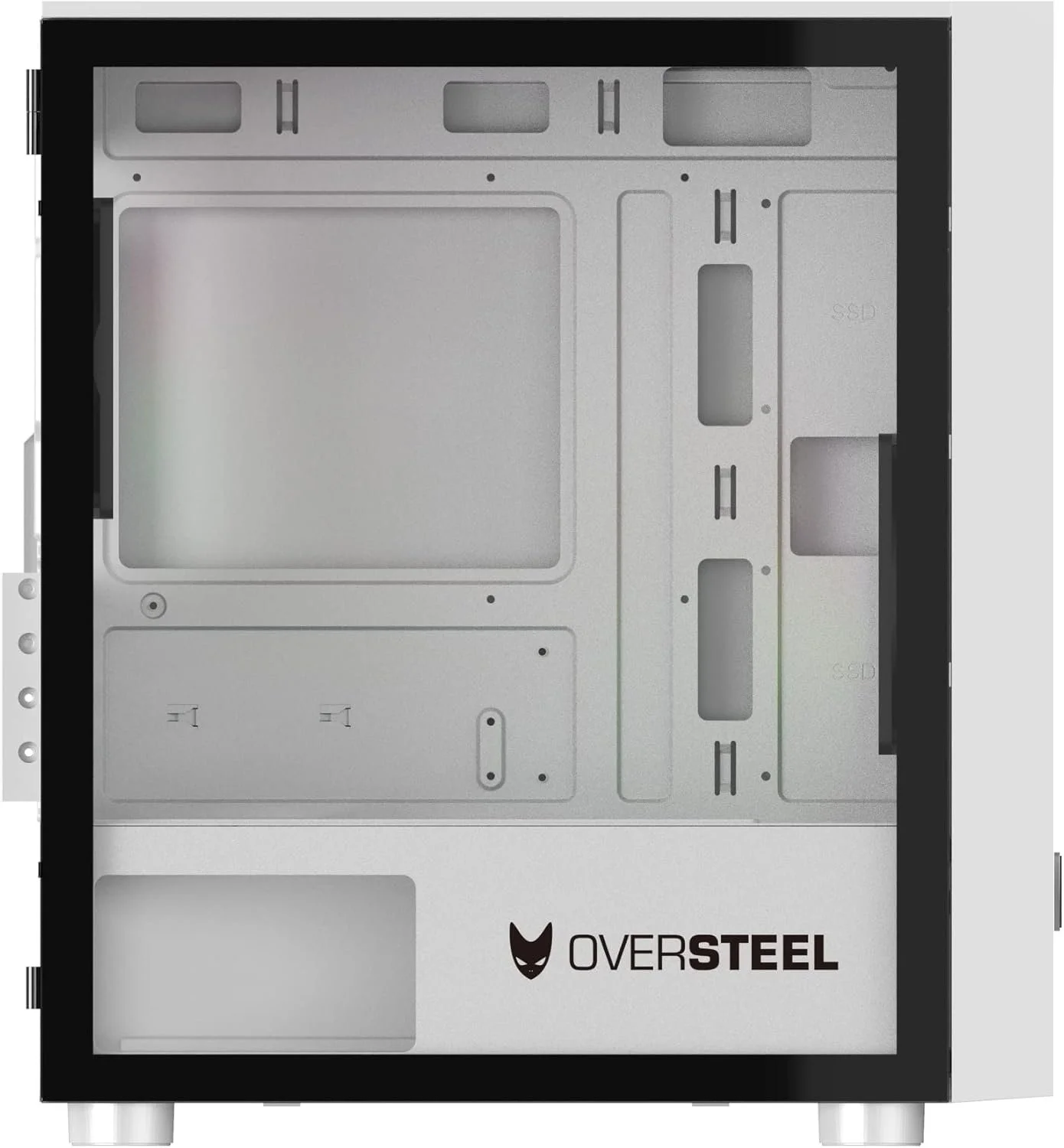 Корпус для ПК Oversteel AERIS / RGB / Без БЖ / Білий, фото №5 Корпус для ПК Oversteel AERIS / RGB / Без БЖ / Білий, фото №5
