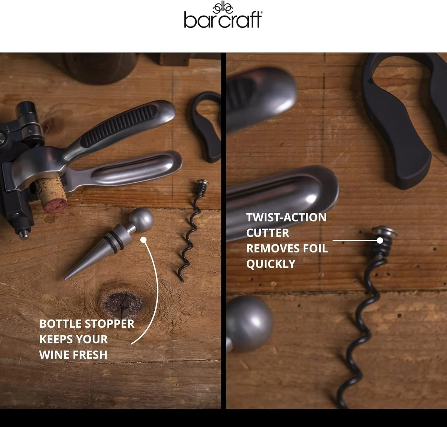 Штопор Bar Craft Connoisseur с рычагом, фото №8