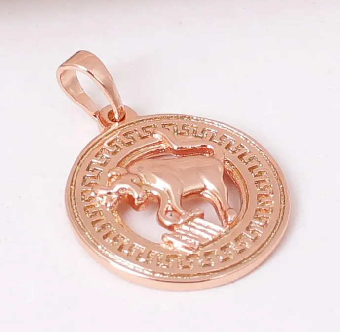 Кулон Телець-знак зодіаку, стильна підвіска, фото №1