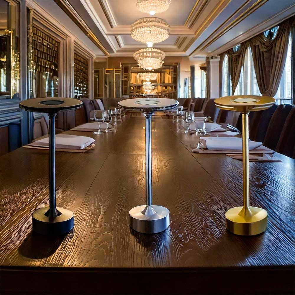 Настольная лампа LED Line Camelia LED аккумуляторная сенсорная USB-C Золотая, фото №4