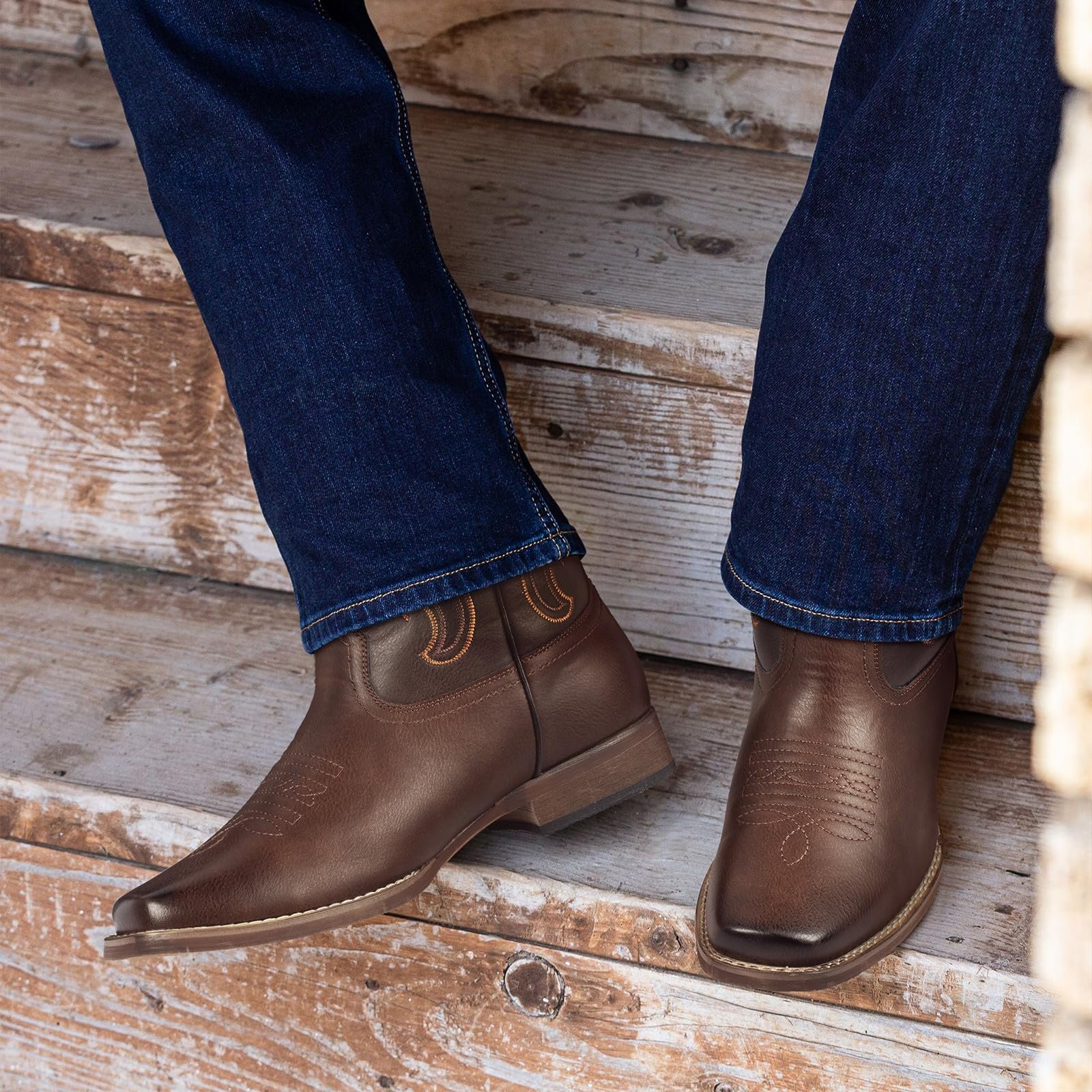 Черевики J's.o.l.e Чоловічі з квадратним носком, фото №8 Черевики J's.o.l.e Чоловічі з квадратним носком, фото №8