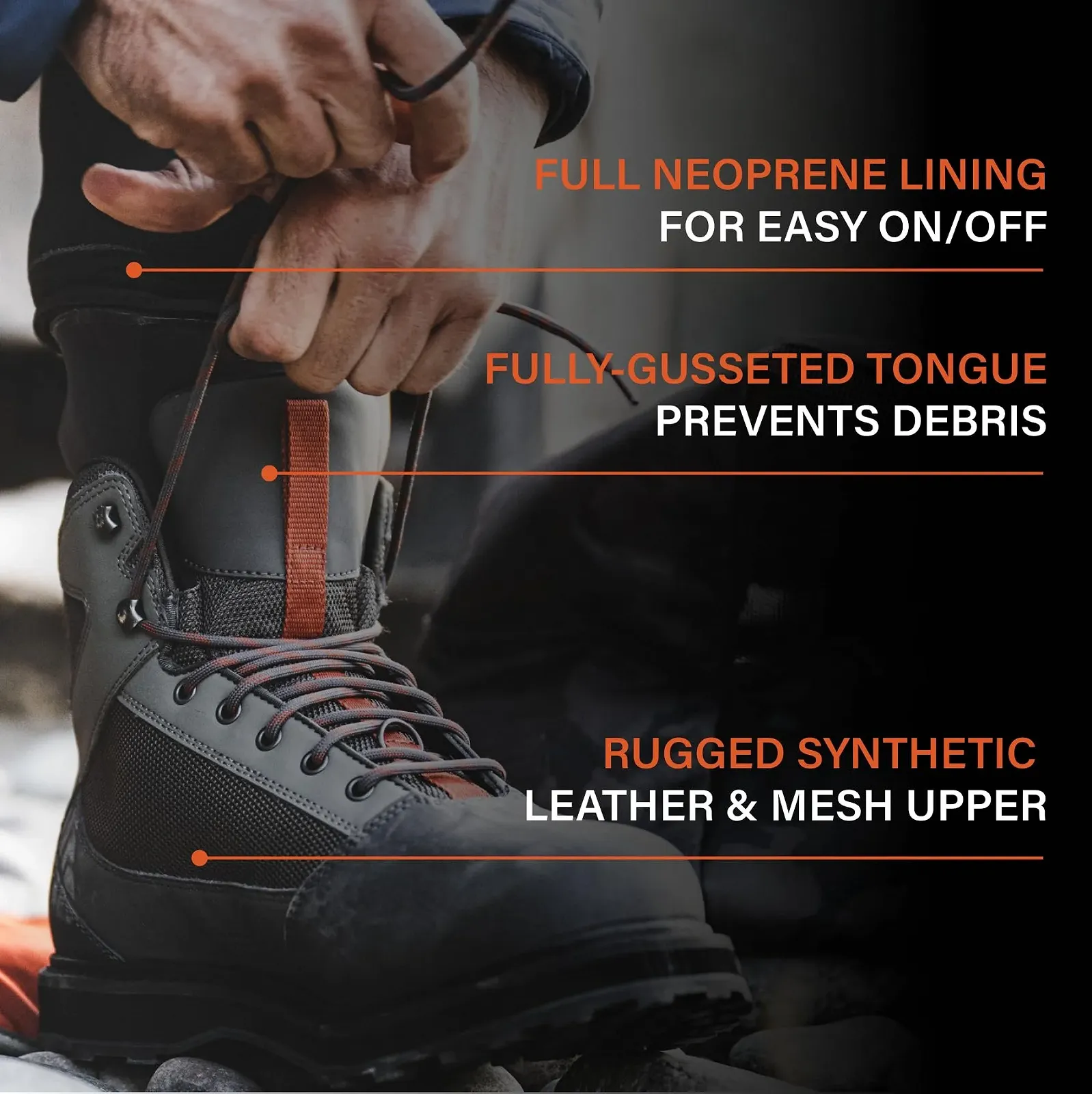 Ботинки Simms Tributary Резиновая подошва, фото №3