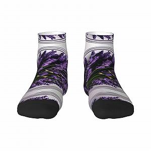 Носки SSIMOO Модные Удобные Взрослые Подходят для Всех Сезонов Фиолетовый Лаванда Фиолетовый Лаванда 1 One Size, Фиолетовый Лаванда 1 - Фото 1