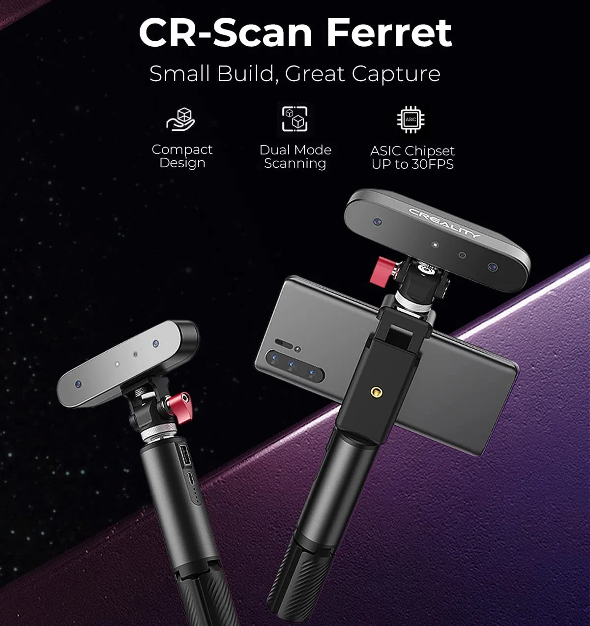 3D-сканер Creality CR-Scan Ferret CRS03F Black, фото №4