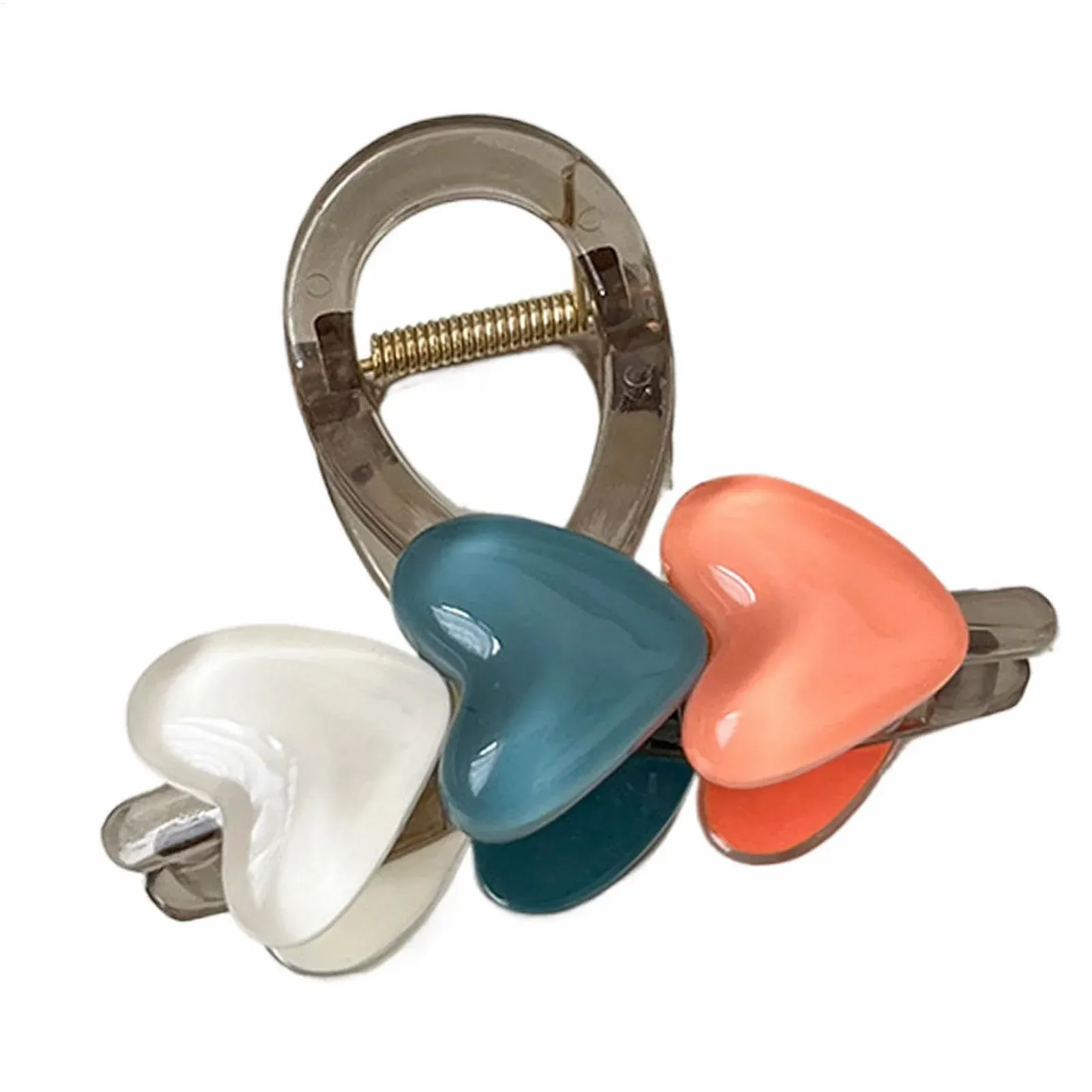 Заколка для волос Клипсы для женщин - Клипсы в форме сердца - Аксессуары для волос Клипсы для событий, фото №6