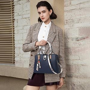 Сумка з ручками NICOLE & DORIS Елегантна Жіноча Сумка з Кольоровими Смужками, Середній Розмір synthetic.ua - Фото 1