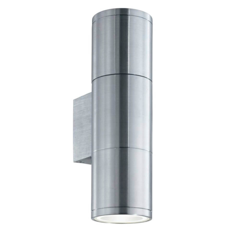 Уличный настенный светильник Ideal Lux Gun AP2 Small Alluminio id033013, фото №1