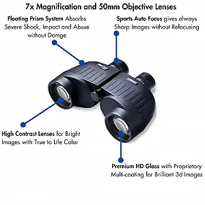 Бінокль Steiner Marine 7x50 Чорний Water Going Optic synthetic.ua - Фото 1
