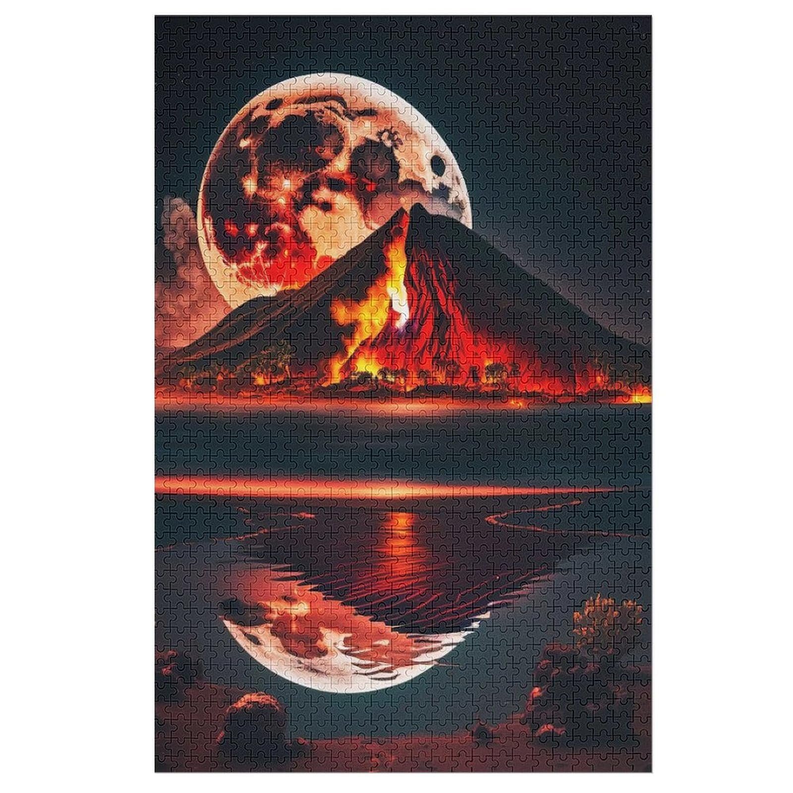 Дерев'яна головоломка Volcano 1000 елементів 78 x 53 см, фото №1 Дерев'яна головоломка Volcano 1000 елементів 78 x 53 см, фото №1