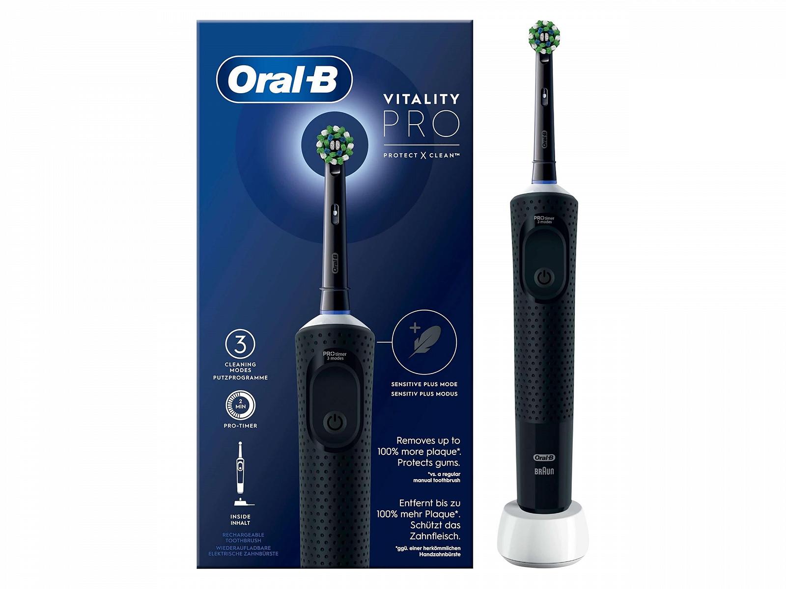Электрическая зубная щетка Oral-B Vitality Pro черный, фото №1