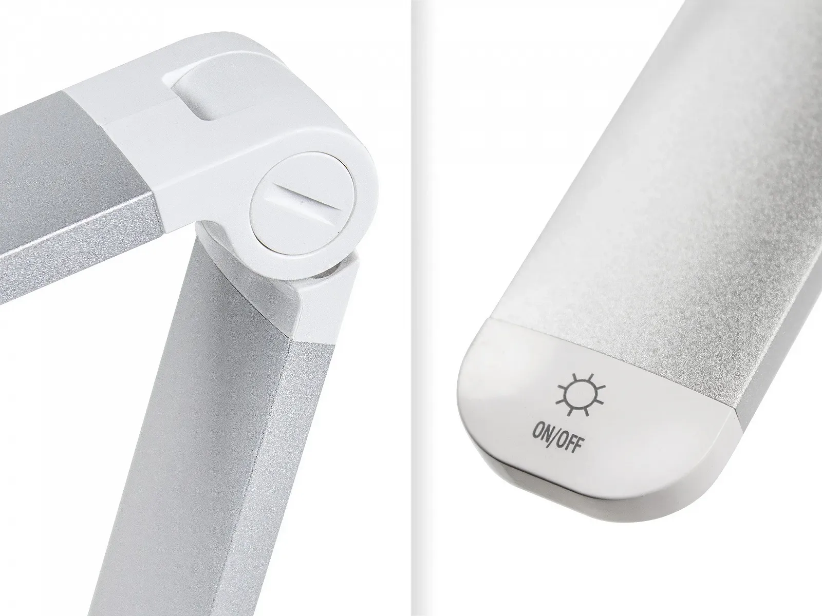 Настільна лампа ND24 NailDesign Stiled-Micro LED для манікюру Біла / Срібляста, фото №4