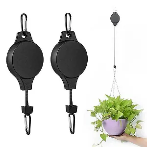 Выдвижные крючки для растений Pack of 2 Black - Фото 1