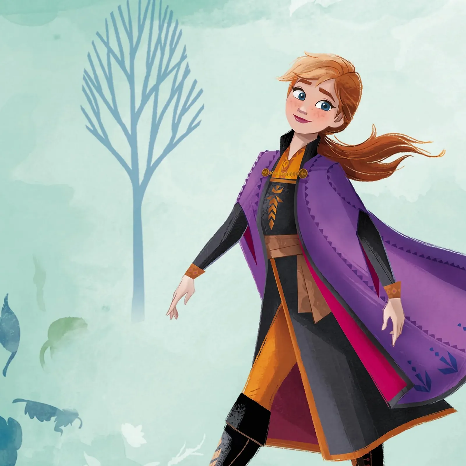 Шпалери флізелінові Komar Disney Frozen Fresh Breeze 1 рулон 10.05 x 0.53 м Anna Elsa Princess, фото №6