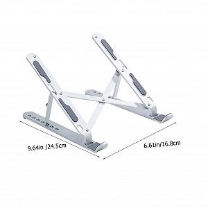 Підставка для ноутбука SOIMISS Регульована по висоті Алюмінієвий сплав Складна synthetic.ua - Фото 1