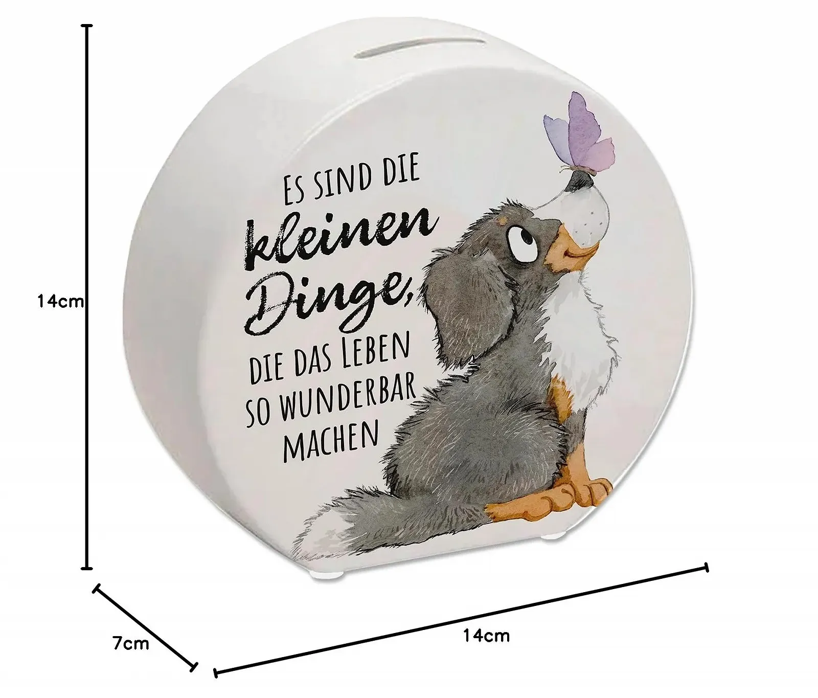 Скарбничка керамічна Бернський зенненхунд акварельний малюнок, фото №9