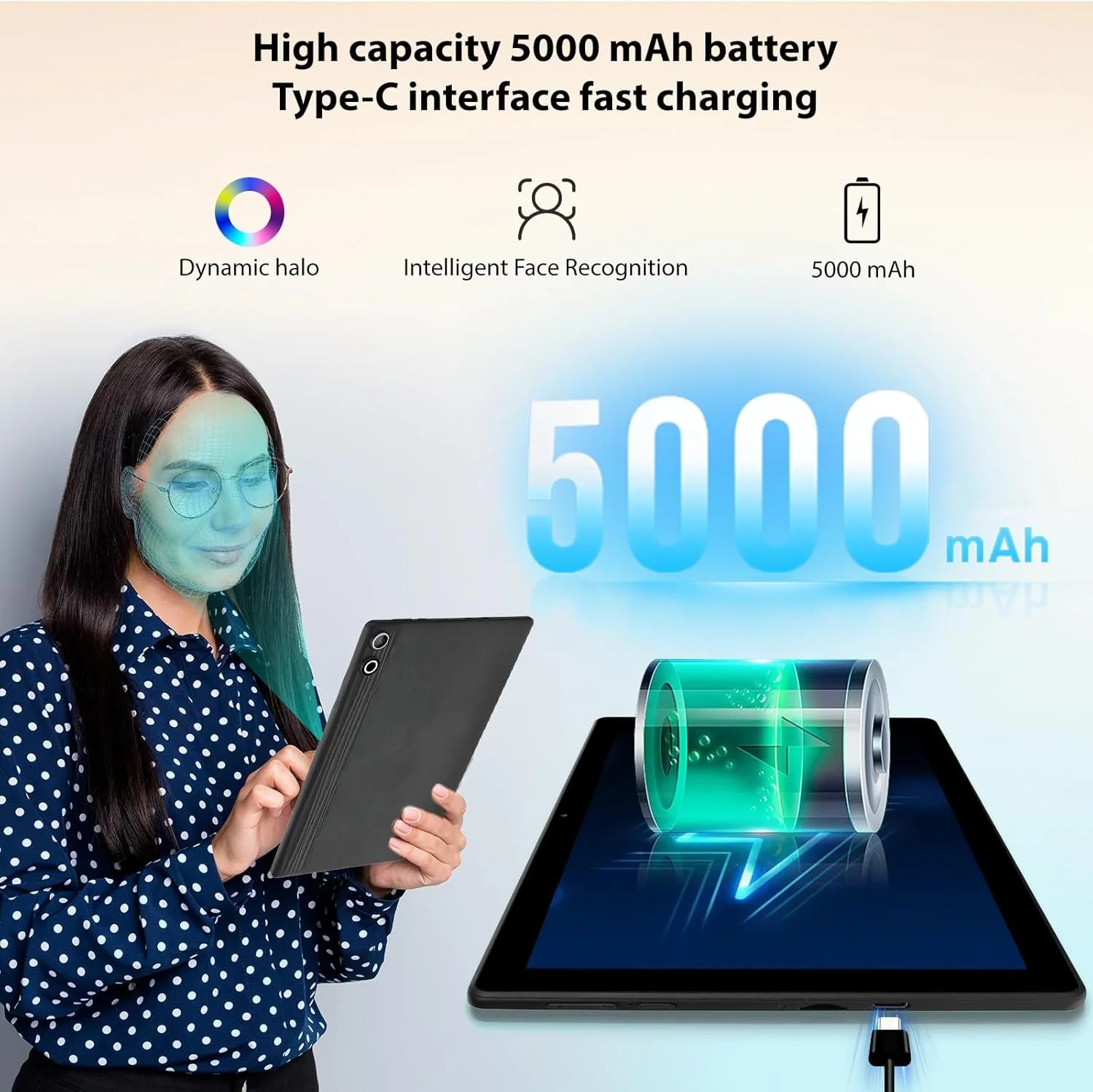 Планшет 10,1" WQPLO A10 (3+7)/64 ГБ 4G 8 ядер Android 14 5000 mAh Черный, фото №5 Планшет 10,1" WQPLO A10 (3+7)/64 ГБ 4G 8 ядер Android 14 5000 mAh Черный, фото №5