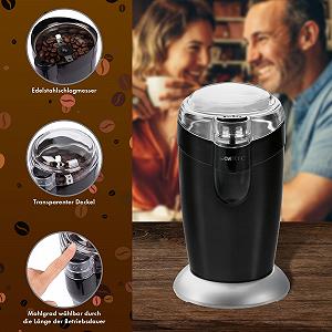 Электрическая кофемолка Clatronic KSW 3306 Черный synthetic.ua - Фото 1