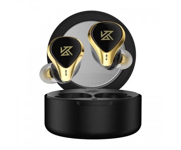 Бездротові Bluetooth навушники KZ SA08 Pro з арматурними випромінювачами та підтримкою AptX Чорний, фото №1