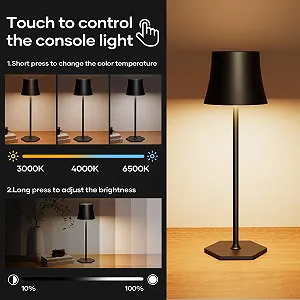 Настільна лампа LED бездротова сенсорна IP54 5000 мАг Набір з 2 шт. USB synthetic.ua - Фото 1