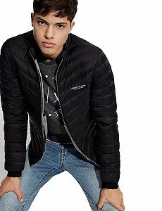 Куртка Armani Exchange стьобана Milano/New York Logo Zip-Up Down Alternative Coat - Фото 1