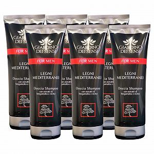 Шампунь-гель для душу Garden of Senses Medit. Woods для чоловіків 6 х 250 мл - Фото 1