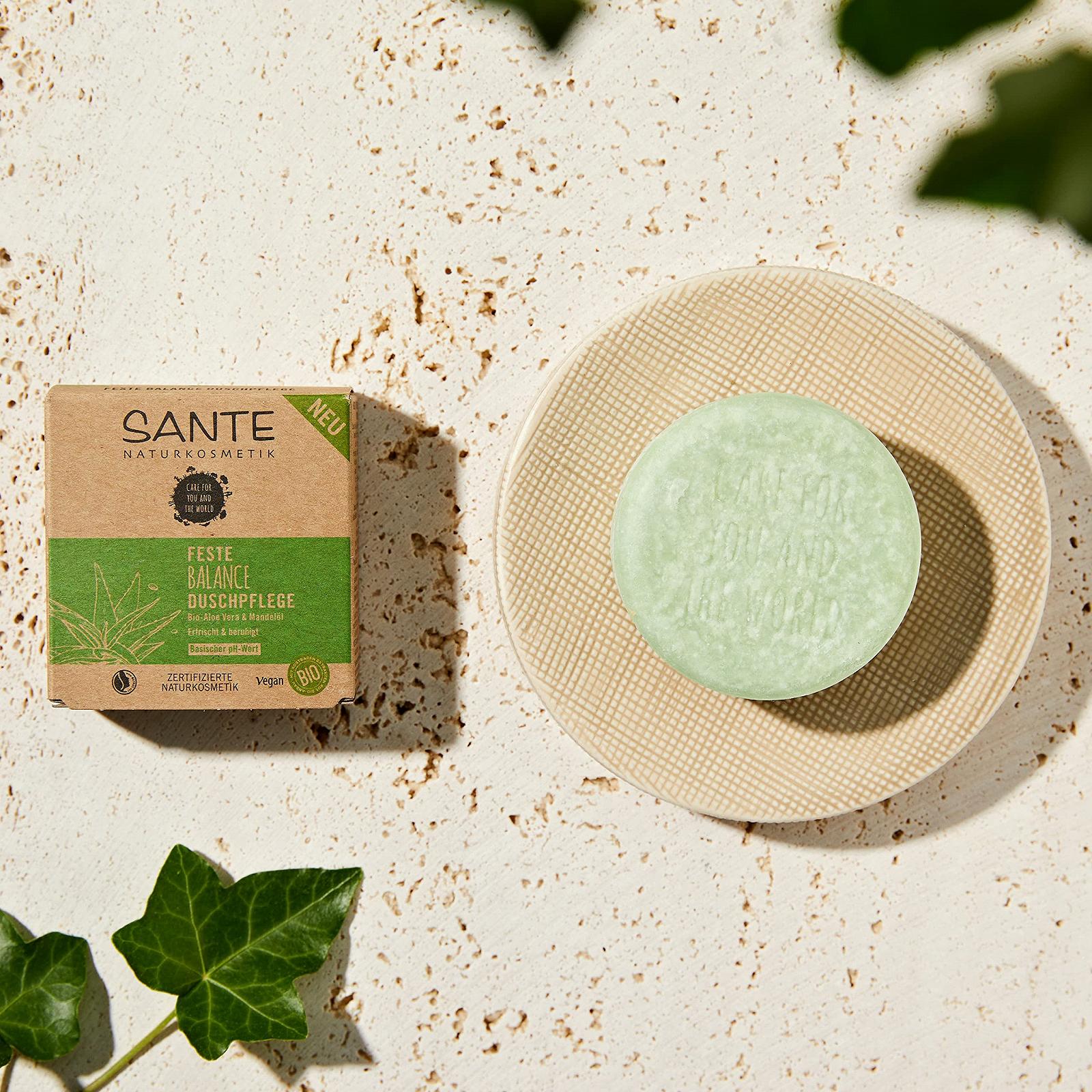 Твердий гель для душу Logocos Bio-Aloe Vera & Mandelöl 1 шт., фото №2