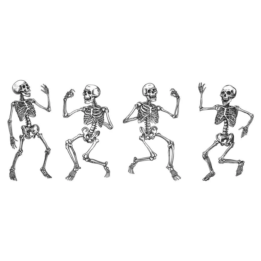 Наклейка на стену COVPAW WSKELLET4 Skeleton Halloween, фото №5