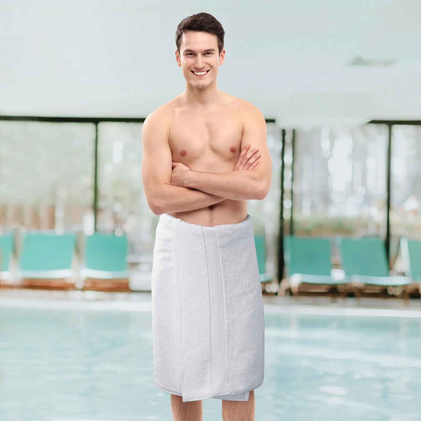 Банні рушники Utopia Towels Набір 6 шт. 100% бавовна 60 x 120 см Білий, фото №3